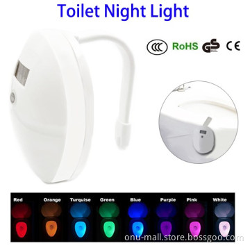 new design 8 color mini led motion sensor light toilet bowl light